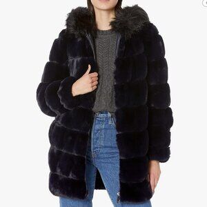 NWT Calvin Klein Faux Fur Hooded Winter Coat